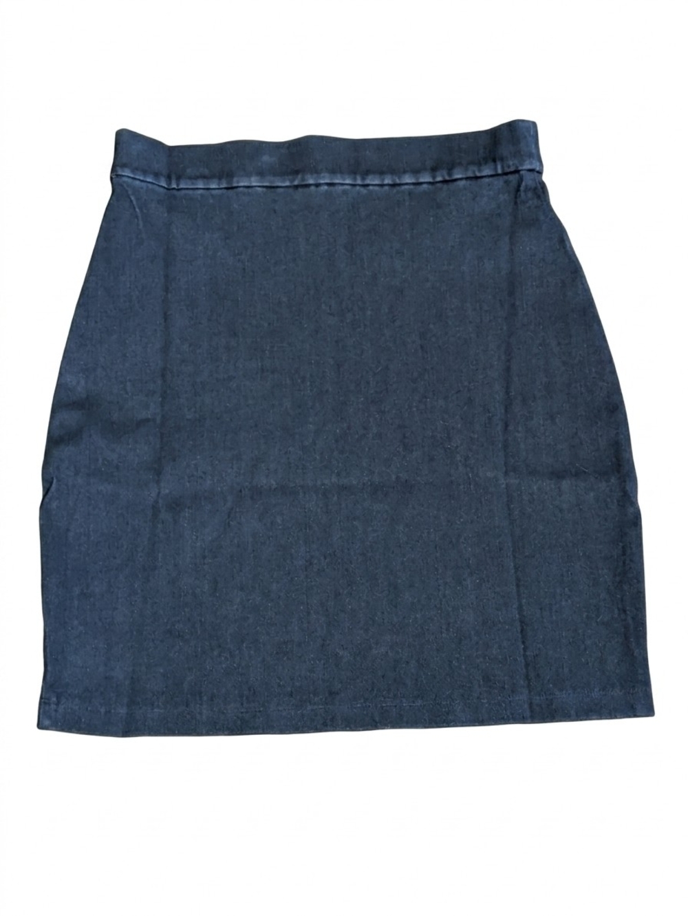 NWT Susana Monaco Denim Knit Mini Skirt Small Dark Wash Stretch Zip